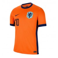 Pánský Fotbalový dres Holandsko Memphis Depay #10 ME 2024 Domácí Krátký Rukáv